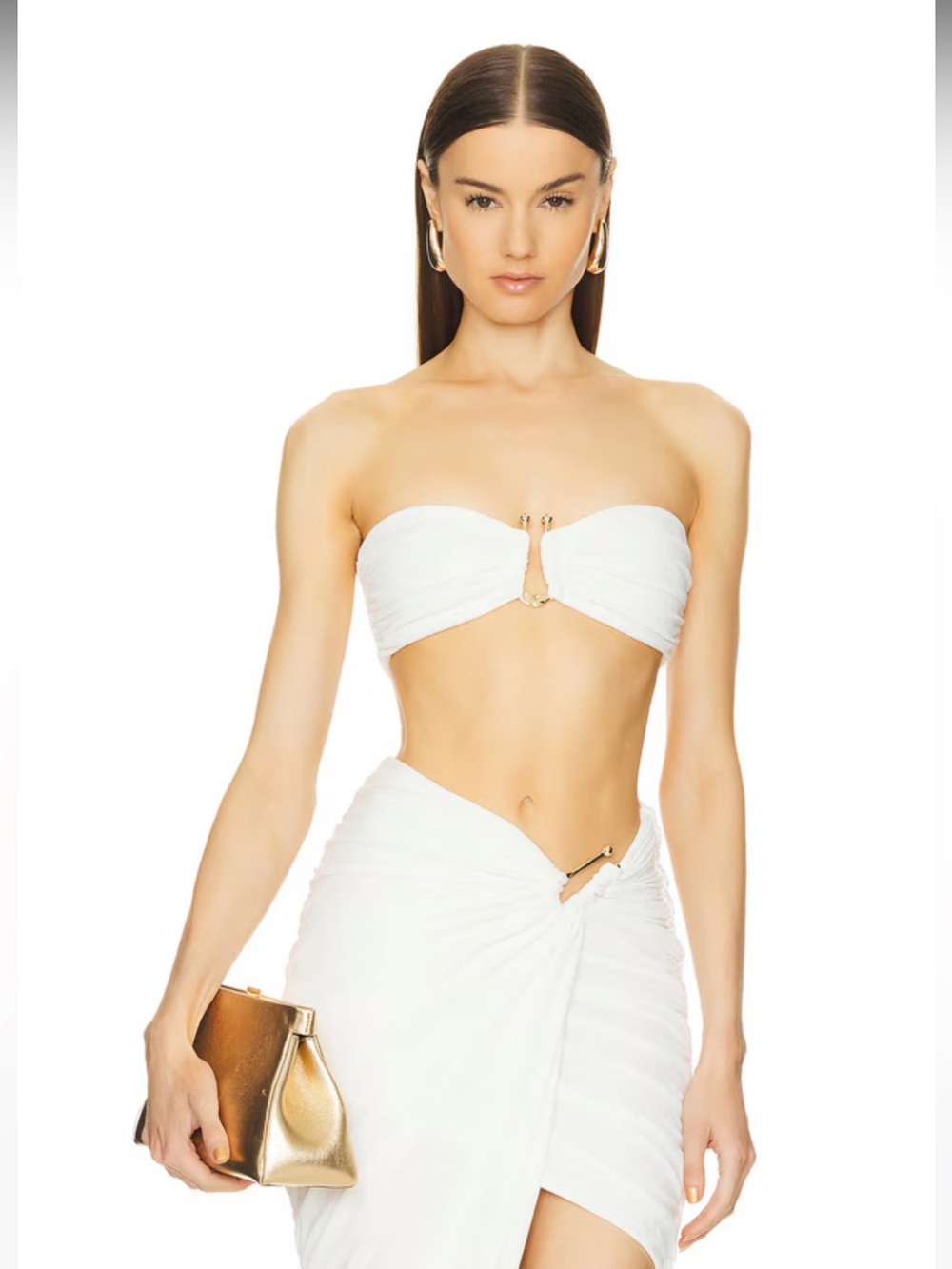 NWOT! Michael Costello x REVOLVE Gwyneth Bra Top in Ivory